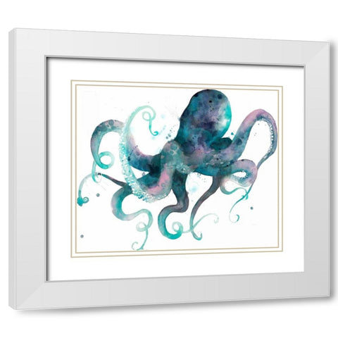 Tentacles II White Modern Wood Framed Art Print with Double Matting by Popp, Grace