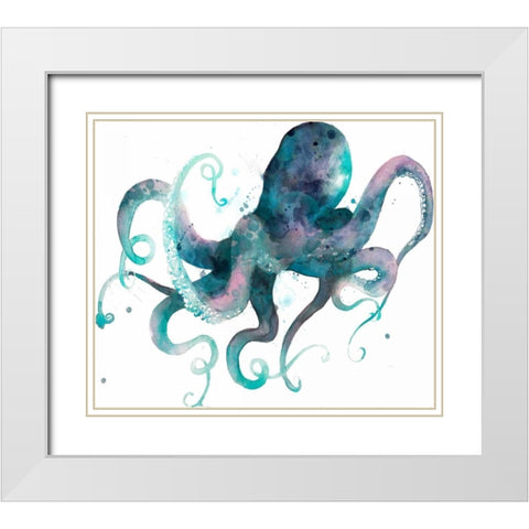 Tentacles II White Modern Wood Framed Art Print with Double Matting by Popp, Grace