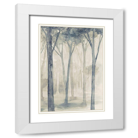 Whispering Woodland II White Modern Wood Framed Art Print with Double Matting by Popp, Grace