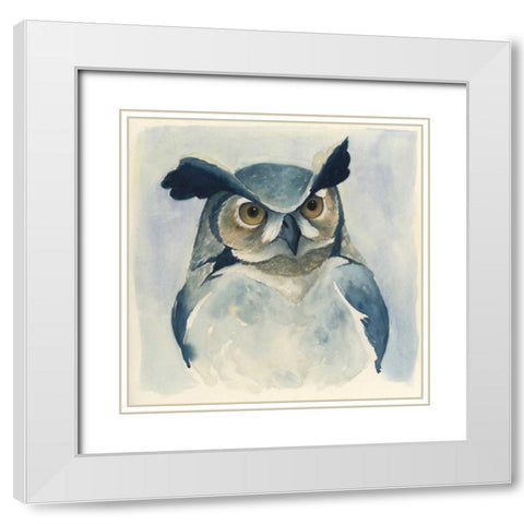 Midnight Aves I White Modern Wood Framed Art Print with Double Matting by Popp, Grace