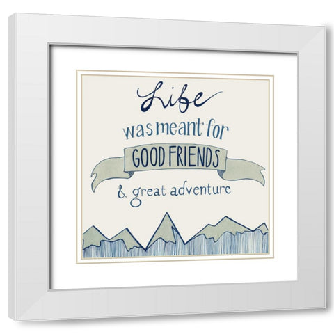 Road Trip I White Modern Wood Framed Art Print with Double Matting by Popp, Grace