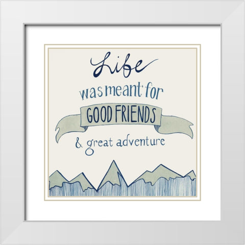 Road Trip I White Modern Wood Framed Art Print with Double Matting by Popp, Grace