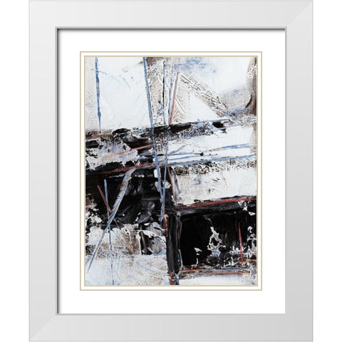 Cloud to Ground II White Modern Wood Framed Art Print with Double Matting by Harper, Ethan