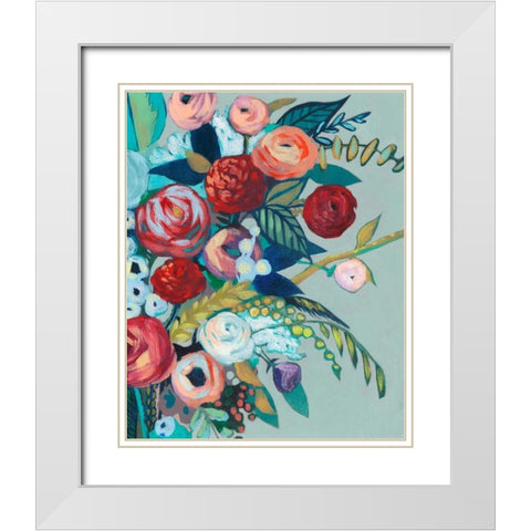 Lyrical Array I White Modern Wood Framed Art Print with Double Matting by Popp, Grace