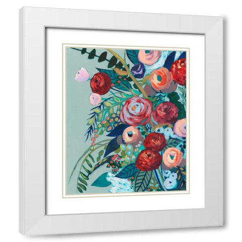 Lyrical Array II White Modern Wood Framed Art Print with Double Matting by Popp, Grace