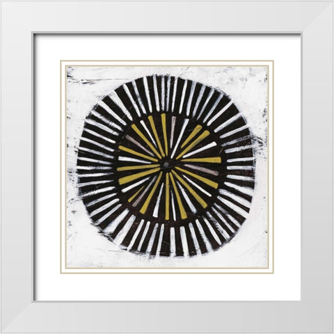 Algorithm II White Modern Wood Framed Art Print with Double Matting by Vess, June Erica