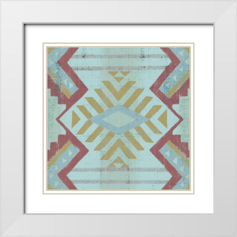 Taos III White Modern Wood Framed Art Print with Double Matting by Studio W