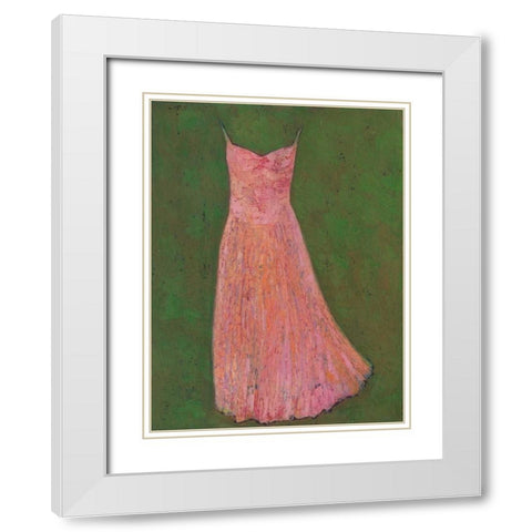Dancing Dress II White Modern Wood Framed Art Print with Double Matting by Altug, Mehmet