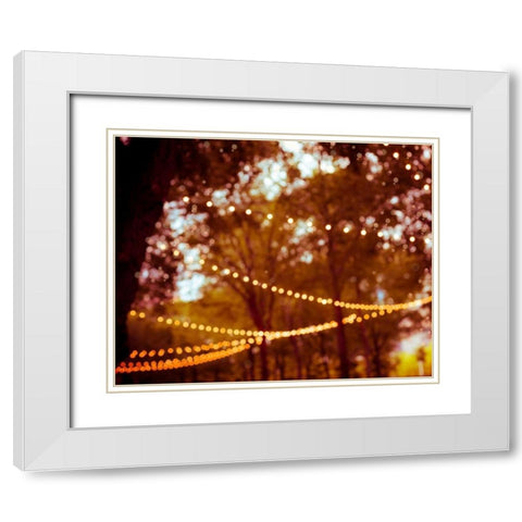 Summer Trees I White Modern Wood Framed Art Print with Double Matting by Quintero, Sonja
