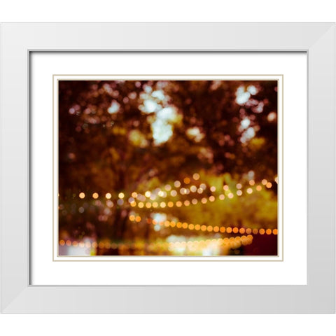 Summer Trees II White Modern Wood Framed Art Print with Double Matting by Quintero, Sonja