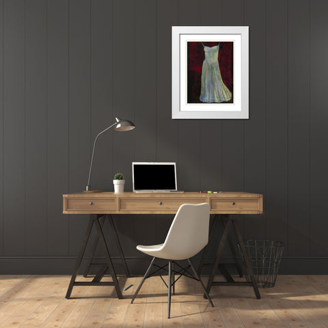 White Dress II White Modern Wood Framed Art Print with Double Matting by Altug, Mehmet