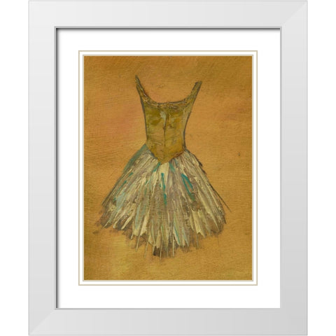 Ballerina Dress II White Modern Wood Framed Art Print with Double Matting by Altug, Mehmet