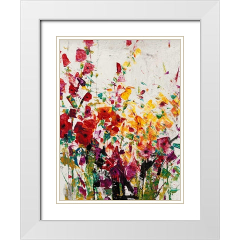 Wildflowers Blooming I White Modern Wood Framed Art Print with Double Matting by OToole, Tim