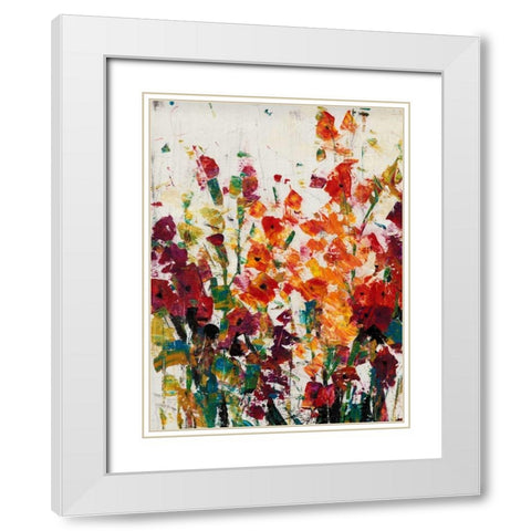 Wildflowers Blooming II White Modern Wood Framed Art Print with Double Matting by OToole, Tim