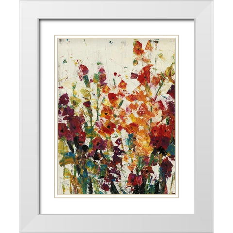 Wildflowers Blooming II White Modern Wood Framed Art Print with Double Matting by OToole, Tim