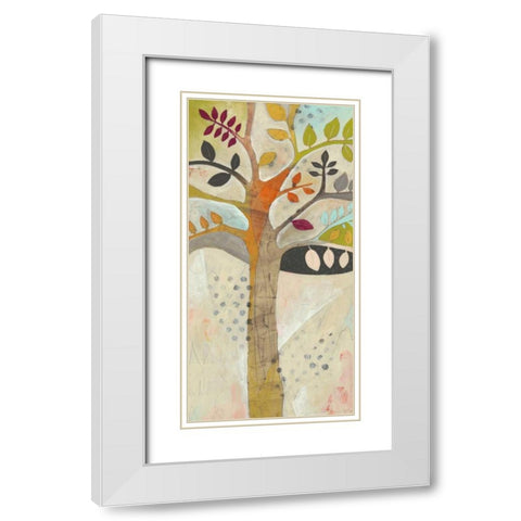 Forest Spectrum I White Modern Wood Framed Art Print with Double Matting by Vess, June Erica