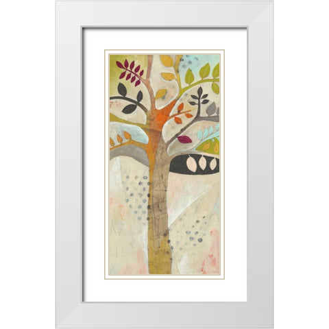 Forest Spectrum I White Modern Wood Framed Art Print with Double Matting by Vess, June Erica