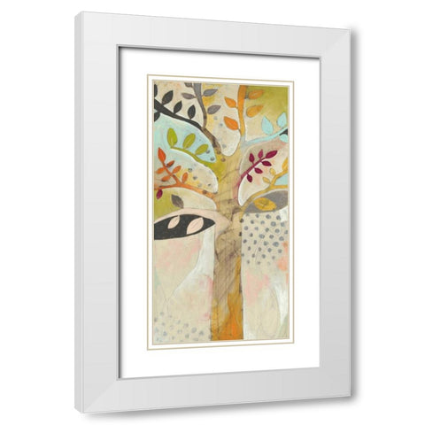 Forest Spectrum II White Modern Wood Framed Art Print with Double Matting by Vess, June Erica