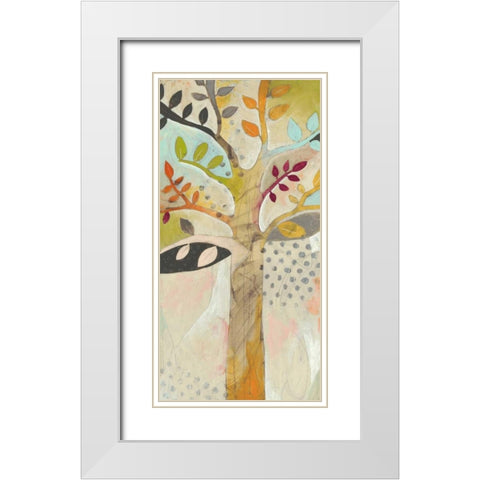 Forest Spectrum II White Modern Wood Framed Art Print with Double Matting by Vess, June Erica