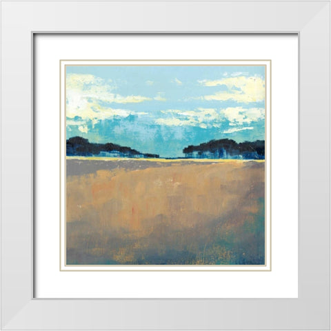 Aureate Seascape I White Modern Wood Framed Art Print with Double Matting by Popp, Grace
