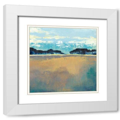 Aureate Seascape II White Modern Wood Framed Art Print with Double Matting by Popp, Grace
