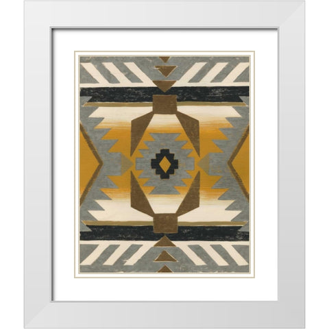 River Canyon I White Modern Wood Framed Art Print with Double Matting by Zarris, Chariklia