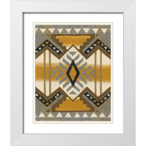 River Canyon II White Modern Wood Framed Art Print with Double Matting by Zarris, Chariklia