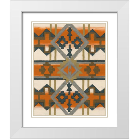 River Canyon IV White Modern Wood Framed Art Print with Double Matting by Zarris, Chariklia