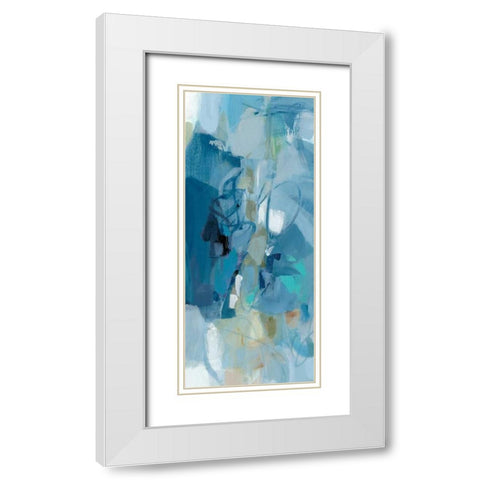 Summer Fields I White Modern Wood Framed Art Print with Double Matting by Long, Christina