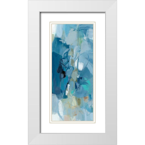 Summer Fields I White Modern Wood Framed Art Print with Double Matting by Long, Christina