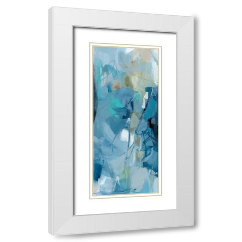 Summer Fields II White Modern Wood Framed Art Print with Double Matting by Long, Christina
