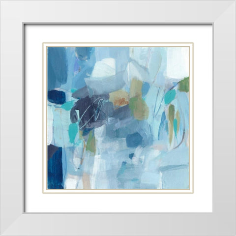 Waiting in Line White Modern Wood Framed Art Print with Double Matting by Long, Christina