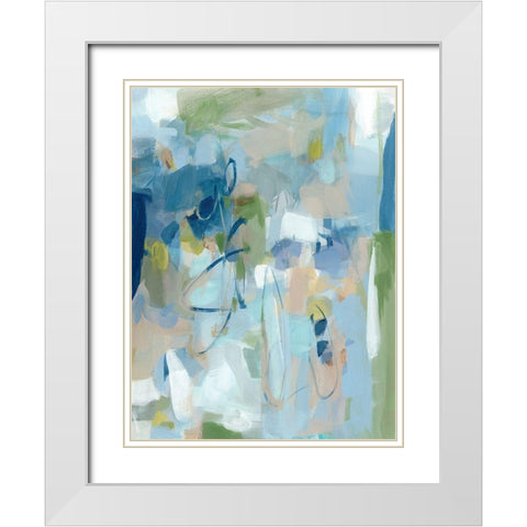 Stillness White Modern Wood Framed Art Print with Double Matting by Long, Christina