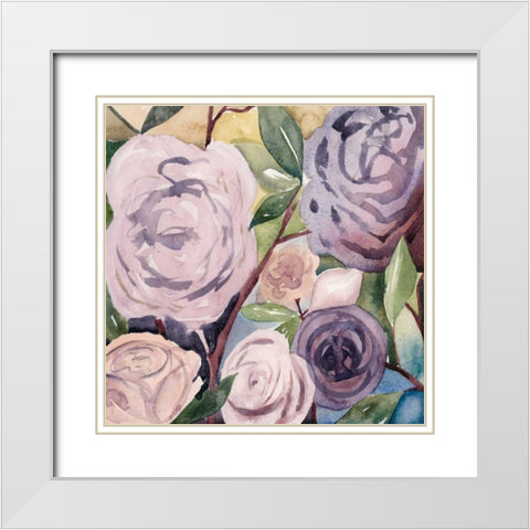 Lumiere Rosier IV White Modern Wood Framed Art Print with Double Matting by Popp, Grace