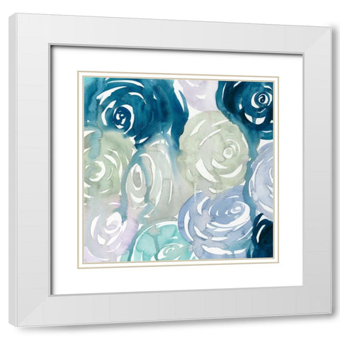 Watercolor Crush IV White Modern Wood Framed Art Print with Double Matting by Popp, Grace