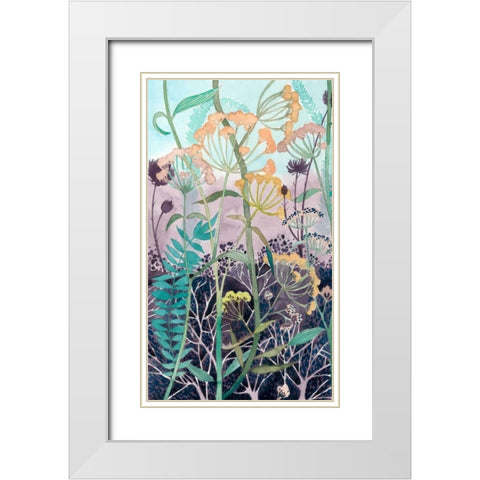 Illuminated Wildflowers I White Modern Wood Framed Art Print with Double Matting by Popp, Grace