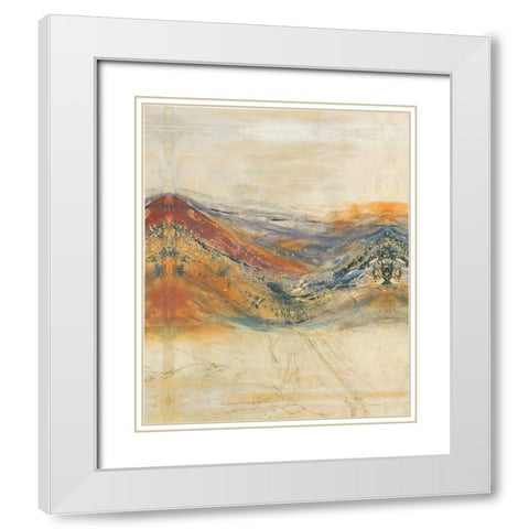 Entwine I White Modern Wood Framed Art Print with Double Matting by Jasper, Sisa