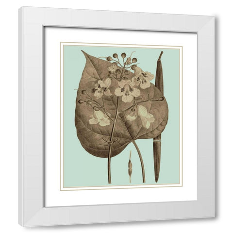 Flowering Trees II White Modern Wood Framed Art Print with Double Matting by Vision Studio