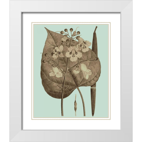 Flowering Trees II White Modern Wood Framed Art Print with Double Matting by Vision Studio