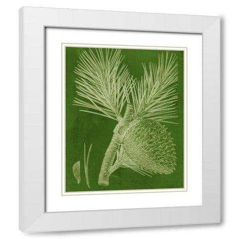 Modern Pine III White Modern Wood Framed Art Print with Double Matting by Vision Studio