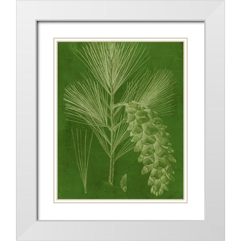 Modern Pine VI White Modern Wood Framed Art Print with Double Matting by Vision Studio