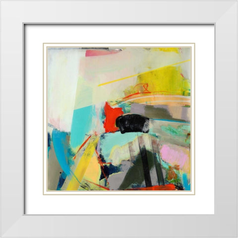Jazz Hands I White Modern Wood Framed Art Print with Double Matting by Fuchs, Jodi