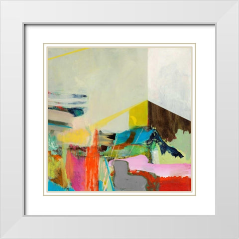 Jazz Hands II White Modern Wood Framed Art Print with Double Matting by Fuchs, Jodi