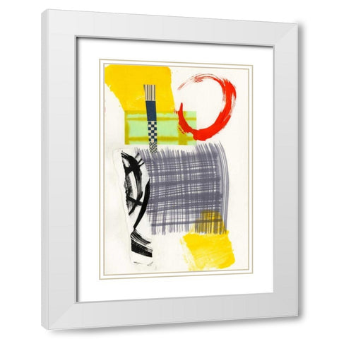 Haiku I White Modern Wood Framed Art Print with Double Matting by Fuchs, Jodi