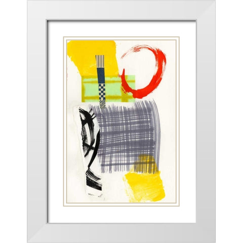 Haiku I White Modern Wood Framed Art Print with Double Matting by Fuchs, Jodi