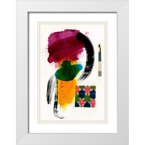 Haiku II White Modern Wood Framed Art Print with Double Matting by Fuchs, Jodi