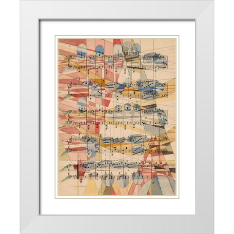 P. Grazioso White Modern Wood Framed Art Print with Double Matting by Galapon, Nikki