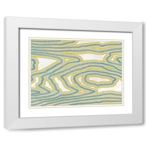 River Trail White Modern Wood Framed Art Print with Double Matting by Galapon, Nikki