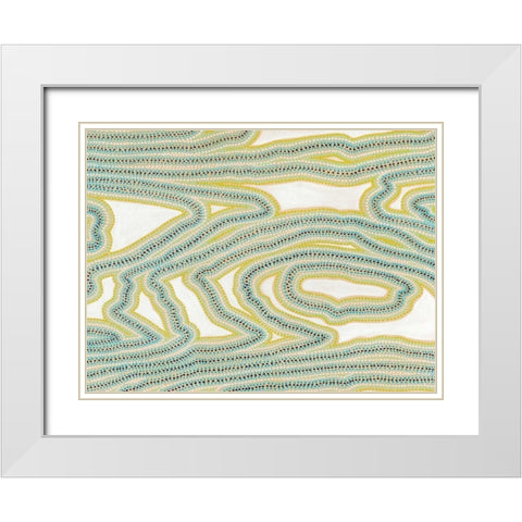 River Trail White Modern Wood Framed Art Print with Double Matting by Galapon, Nikki