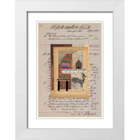 Journal Sketches XV White Modern Wood Framed Art Print with Double Matting by Galapon, Nikki